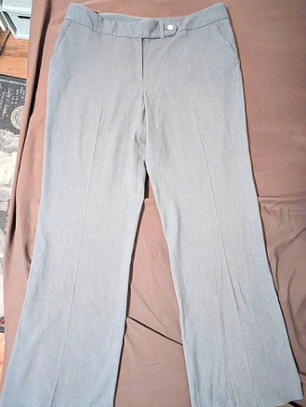 Calvin Klein Women's Flare Pants Gray Size 12 Like New